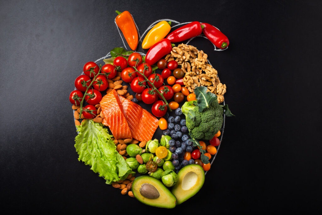 healthy food arrangement